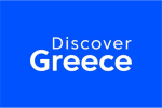discover greece logo as seen in